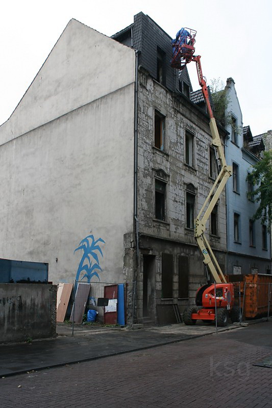 Heinrichstr. 15, Beginn der Arbeiten